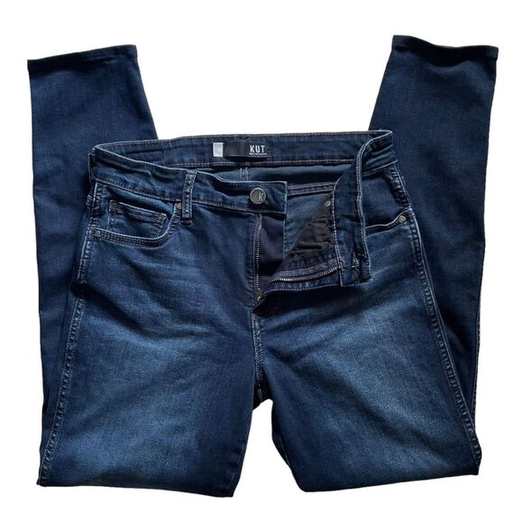 Kut from the Kloth Dark Blue Diana Fab Ab Skinny High-Rise Jeans, size 6 - Picture 4 of 9